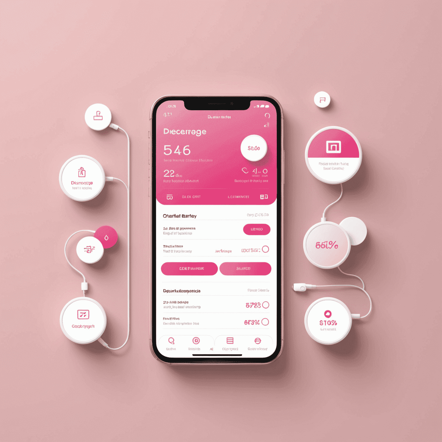 DU Recharge app showcasing various recharge options and plans in a pink and white color scheme